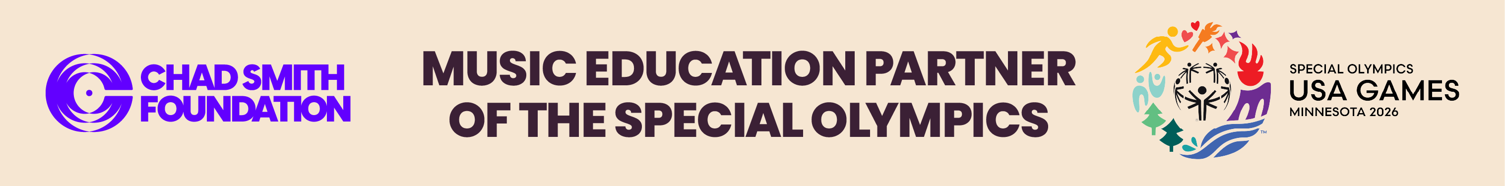 Chad Smith Foundation — Music Education Partner of the Special Olympics