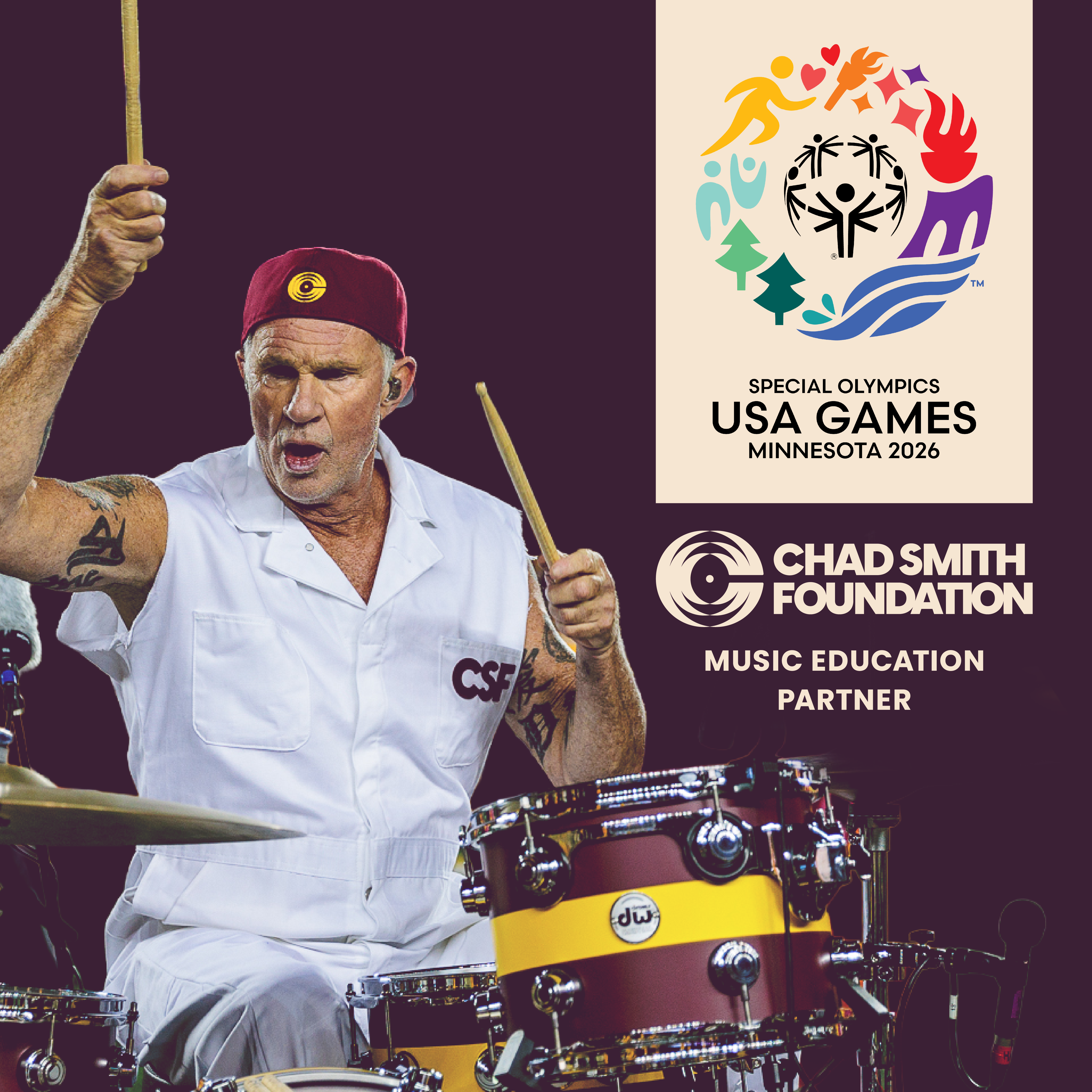 Chad Smith — Music Education Partner of the 2026 Special Olympics USA Games