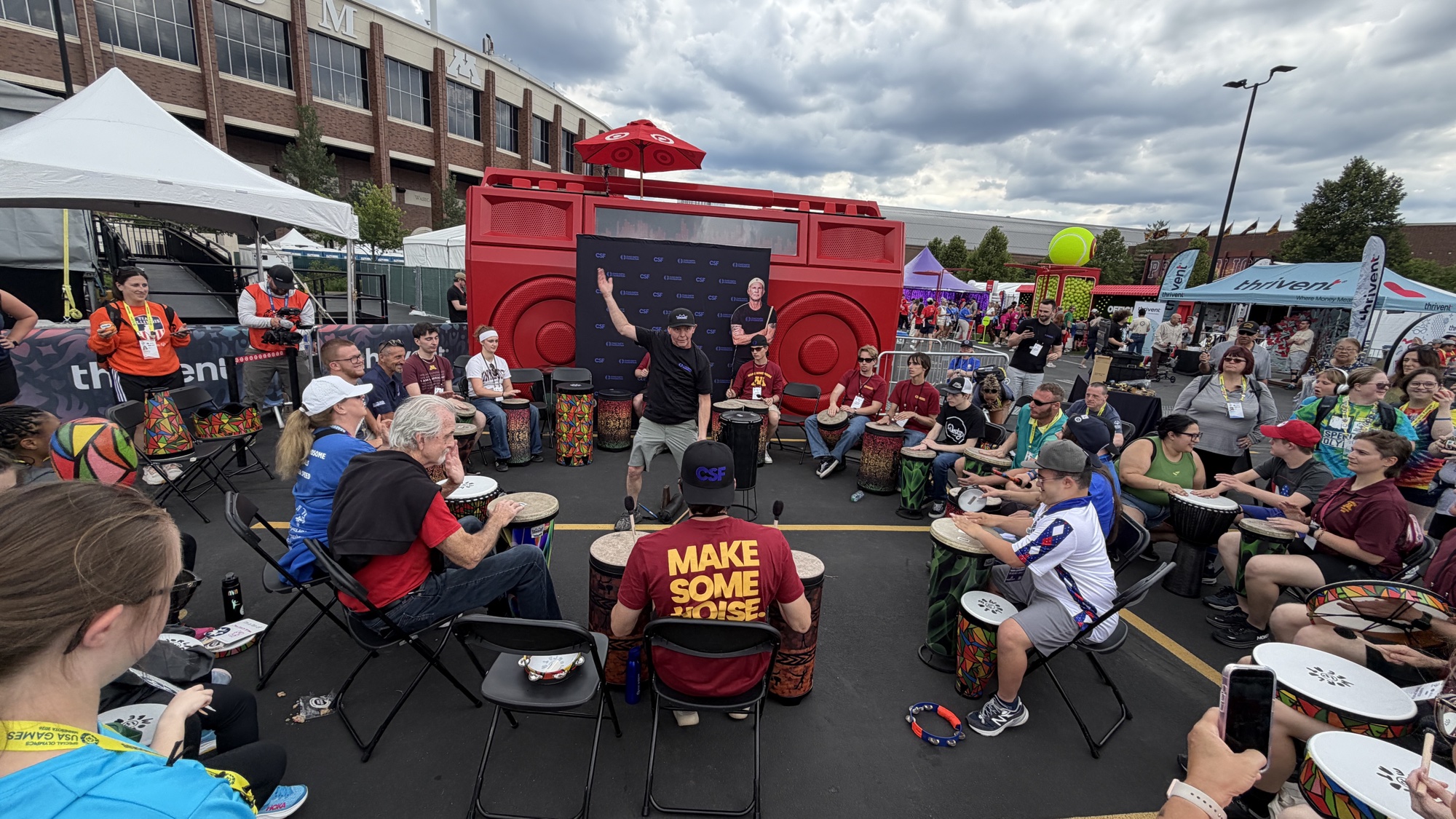 Community Drum Circle at the 2026 Special Olympics USA Games Fan Fest